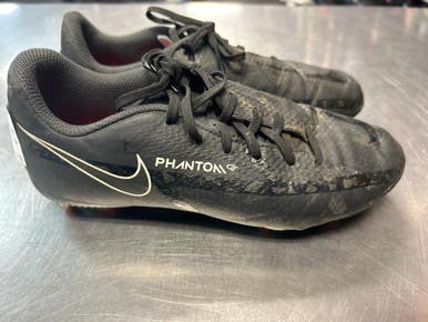 Used Nike PHANTOM Soccer Cleats Black Junior 01.5 11868-S000062626