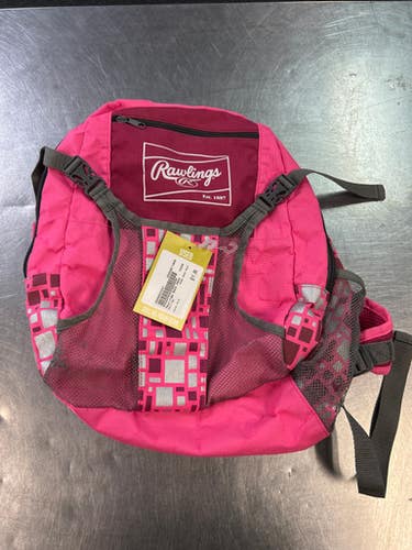 Used Rawlings BACK PACK BB/SB Player Backpack Pink 11868-S000062547