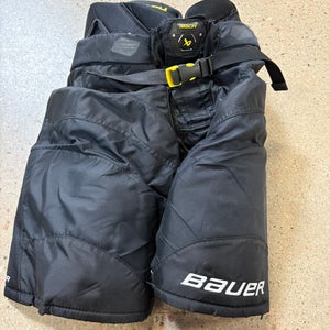 Black Intermediate Medium Bauer Supreme Mach Hockey Pants (Used)