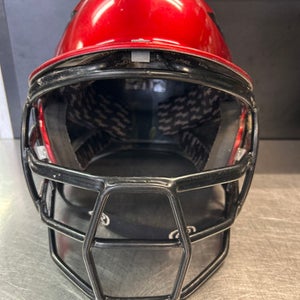 Used Rawlings CFHL 1 Batting Helmet w/Mask Black MD 11868-S000059730