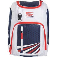 New Rawlings FRANCHISE YOUTH PLAYERS BB/SB Player Backpack White/Red/Navy 11868-RAWFRANBPUS
