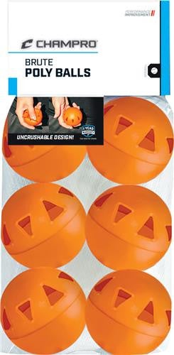 New BRTUE POLY BALL 6PK 11868-CHPCBB48