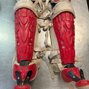 Used ADULT SG Catchers Leg Guards Red Adult 11868-S000056110