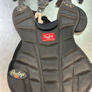 Used Rawlings CHEST PROTECTOR Catchers Chest Protector Black Youth 11868-S000049339