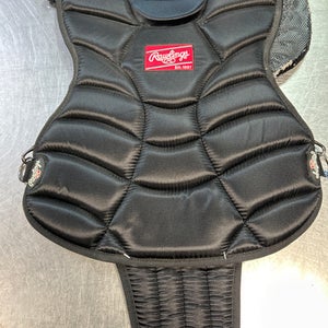 Used Rawlings CHEST PROTECTOR Catchers Chest Protector Black Intermed 11868-S000049589