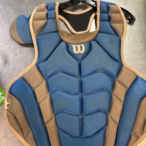 Used Wilson CHEST PROTECTOR Catchers Chest Protector Royal Blue Adult 11868-S000047082