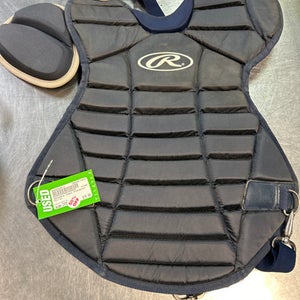 Used Rawlings Catchers Chest Protector Navy Blue Intermed 11868-S000038617