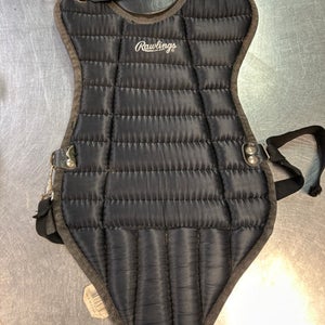 Used Rawlings CHEST PROTECTOR Catchers Chest Protector Black MD 11868-S000018914