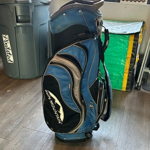 Sun Mountain DLX Speed Cart Golf Bag 14 Way Blue, Black,Gray with Rain Cover