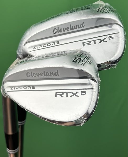 Cleveland RTX6 Zipcore Wedge Set LEFT Hand Low Bounce 54-08*, 58-06* Steel NEW!