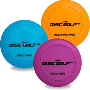 Franklin Sports Disc Golf Discs Set - Includes Driver, Mid-Range & Putter