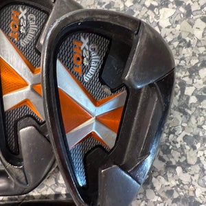 Men's Callaway X-24 Hot Right Handed Iron Set Uniflex  Steel Shaft (Used)