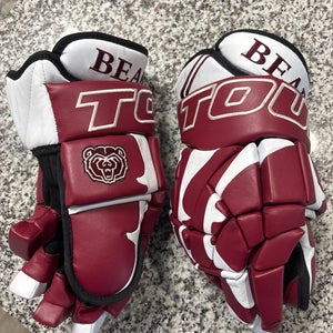 Tour Hockey Gloves 14” pro stock, Missouri State Maroon