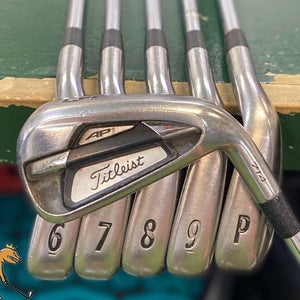 Used RH Titleist 714 AP1 Iron Set 5-PW True Temper XP 95g R300 Steel Regular