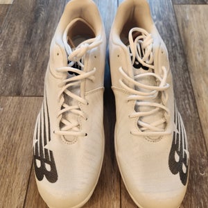New Balance 4040v6 Low Top Molded Cleats White Men's Size M 14.0 (New)