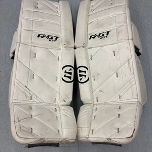 White 31" + 1" Intermediate Warrior Ritual GT Goalie Leg Pads