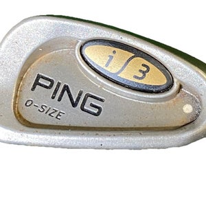 Ping i3 O-Size 6 Iron White Dot 3* Upright Men's RH JZ Stiff Steel 37" Nice Demo
