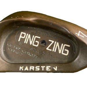 Ping Zing BeCu 4 Iron Black Dot Men's RH +1" Stiff Graphite 39.25" New Grip Nice