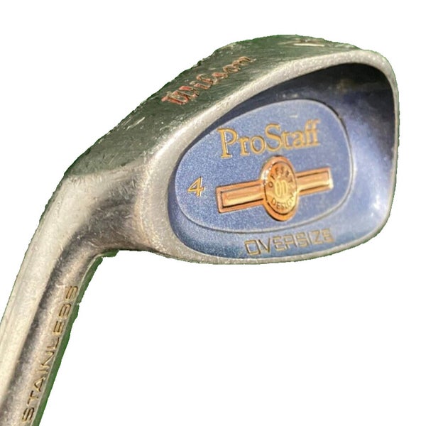 Wilson ProStaff OD Oversize 4 Iron 24* Offset Design LH Stiff Steel 38" New Grip