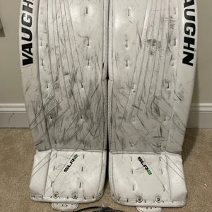 Used 32" Vaughn Ventus SLR2 Pro Hockey Goalie Leg Pads Pro Stock