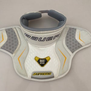 Senior Bauer Supreme Hockey Goalie Neck Guard White L/XL 13.5-17 inches max sorb goal
