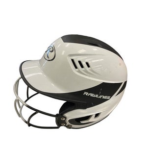 Used Rawlings Batting Helmet w/Mask White XS/S 11859-S000022899