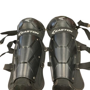 Used Easton Catchers Leg Guards Black Youth 11859-S000022894