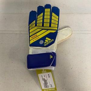 Used Adidas PREDATORS Soccer Goalie Gloves Royal Blue 8 11823-S000032242