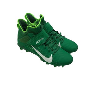 Used Nike ALPHA Adult FB Cleats Green Senior 11.5 11347-S000249627