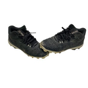 Used Under Armour BSBL CLEATS BB/SB Cleats Black Youth 06.5 11347-S000249596