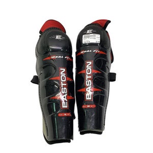 Used Easton 12 SHIN Senior Shin Guards Black 12" 11347-S000249556