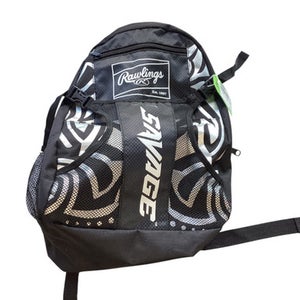Used Rawlings JR SAVAGE BB/SB Player Carry Bag Black 11479-S000396859