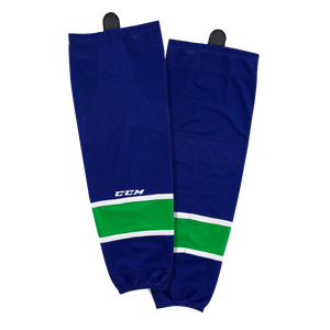 Brand New - Vancouver Canucks Home CCM Quicklite 8000 Hockey Socks - Intermediate