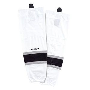 Brand New - Los Angeles Kings Away CCM Quicklite 8000 Hockey Socks - Junior