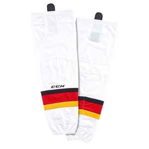 Brand New - Calgary Flames Away CCM Quicklite 8000 Hockey Socks - Senior