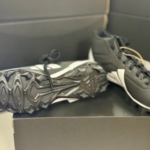 Kid's Size 3 Adidas Adizero Impact.2 MD K Mid Top Molded Cleats (New)
