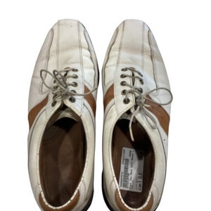 Used Foot Joy Mens Golf Shoes White Senior 10.5 11884-S000047572