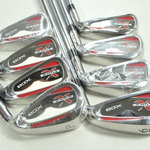 Tour Edge Exotics XCG 3-PW Iron Set Stiff Flex Right DG S300 Steel NOS # 198193