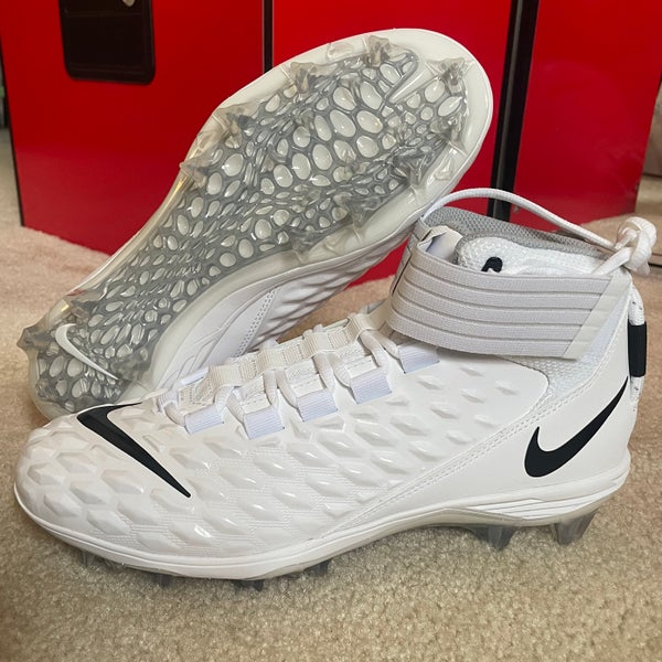 Nike Force Savage Pro 2 Mid White Football Cleats AH4000-100 Men’s Size 10 NEW