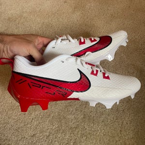 Nike Vapor Edge Speed 360 2 Football Lacrosse Cleats Red White Mens Size 10.5 FQ4045-102