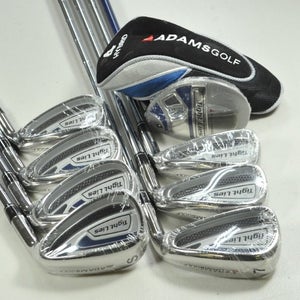 Adams Tight Lies TL-812 4H, 5-PW,SW Iron Set Uniflex Right Steel NEW NOS #198194