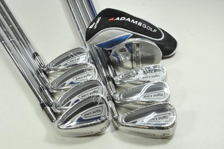 Adams Tight Lies TL-812 4H, 5-PW,SW Iron Set Uniflex Right Steel NEW NOS #198194