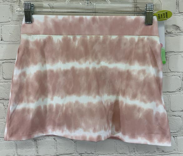 Girl's YPT17120F22 Tennis Print Knit Moisture Wicking Skort Pink Wave M Medium