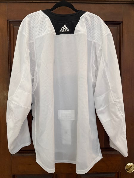 Pro Stock NHL Adidas Hockey Practice Jersey Size 58 WHITE BLANK