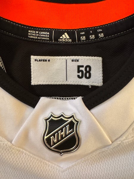 Pro Stock NHL Adidas Hockey Practice Jersey Size 58 WHITE BLANK