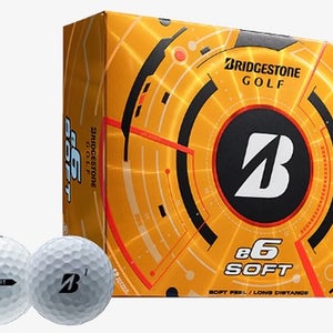 Bridgestone e6 Soft Golf Balls (White, 12pk) 1 Dozen 2025 NEW