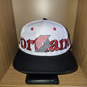 NEW Vintage 1990s Portland Trailblazers Blazers Wrap Around Logo 7 Hat Snapback