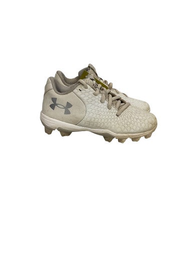 Used Under Armour UA BB/SB Cleats White Junior 02 11847-S000027101