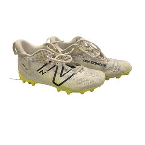 Used New Balance LAX Cleats Boys White Junior 04 11863-S000022543