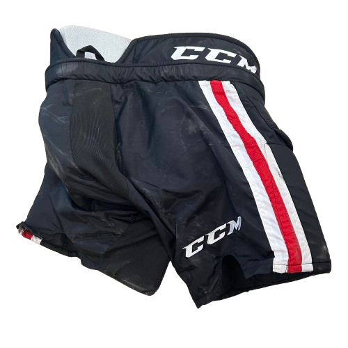 CCM HPG12A - Used Large Pro Stock Goalie Pants (Black/Red/White)